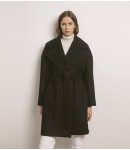 Пальто женское кашемировое; чёрный
