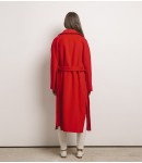 Пальто женское кашемировое; красное
