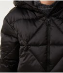Куртка стеганая био-пух 20421007; черный