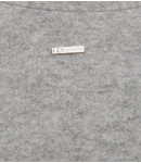 Кардиган кашемировый с верхними пуговицами; серый