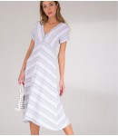 Платье Viki; бело-серый