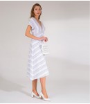 Платье Viki; бело-серый