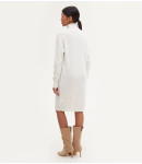 Сукня кашемірова коротка з хомутиком 23;біла